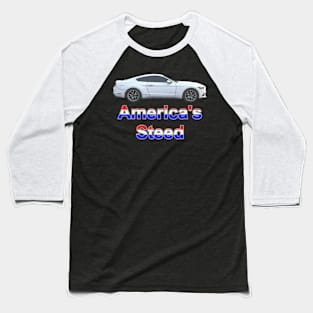 America's Steed - White Pastel Baseball T-Shirt